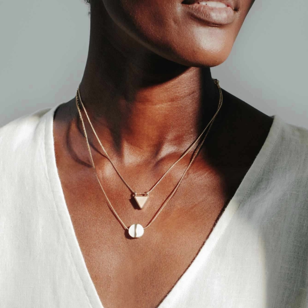 Noonday Collection Geo necklace triangle